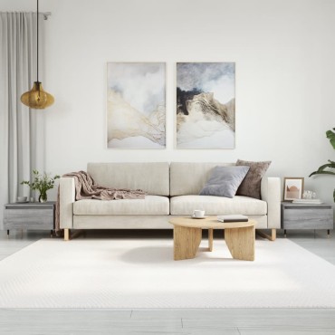 vidaXL Τραπεζάκια Σαλονιού 2 τεμ. Γκρι Sonoma 50x46x35cm Επεξ. Ξύλο