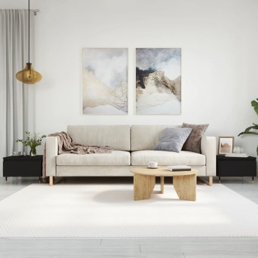 vidaXL Τραπεζάκια Σαλονιού 2 τεμ. Μαύρα 50x46x35cm Επεξεργ. Ξύλο