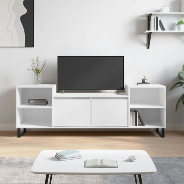 vidaXL Έπιπλο Τηλεόρασης Λευκό 160x35x55cm Επεξεργασμένο Ξύλο
