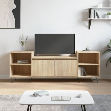 vidaXL Έπιπλο Τηλεόρασης Sonoma Δρυς 160x35x55cm Επεξ. Ξύλο
