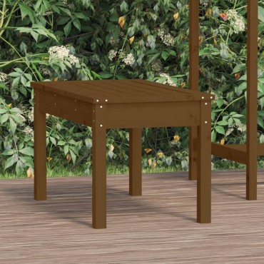 vidaXL Πάγκος Κήπου Μελί 80x44x45cm από Μασίφ Ξύλο Πεύκου