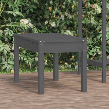 vidaXL Παγκάκι Κήπου Γκρι 80x44x45cm από Μασίφ Ξύλο Πεύκου 1 τεμ.