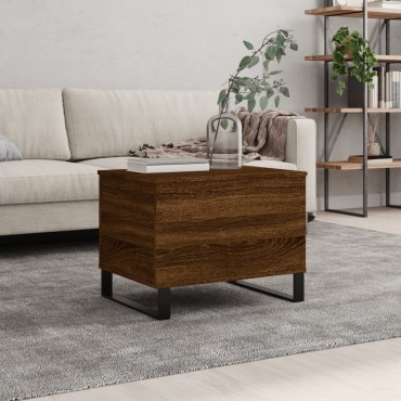 vidaXL Τραπεζάκι Σαλονιού Καφέ Δρυς 60x44,5x45cm Επεξεργασμένο Ξύλο 1 τεμ.