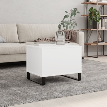 vidaXL Τραπεζάκι Σαλονιού Λευκό 60x44,5x45cm από Επεξεργασμένο Ξύλο 1 τεμ.