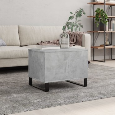 vidaXL Τραπεζάκι Σαλονιού Γκρι Σκυρ. 60x44,5x45cm Επεξεργ. Ξύλο 1 τεμ.