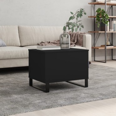 vidaXL Τραπεζάκι Σαλονιού Μαύρο 60x44,5x45cm Επεξεργασμένο Ξύλο 1 τεμ.