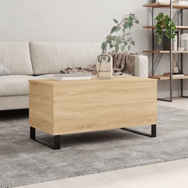 vidaXL Τραπεζάκι Σαλονιού Sonoma Δρυς 90x44,5x45cm Επεξεργασμένο Ξύλο 1 τεμ.