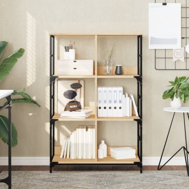 vidaXL Βιβλιοθήκη Sonoma Δρυς 78,5x33x117,5cm Επεξεργασμένο Ξύλο 1 τεμ.