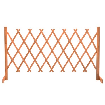 vidaXL Καφασωτό Φράχτης Κήπου Πορτοκαλί 150x80cm Μασίφ Ξύλο Ελάτης