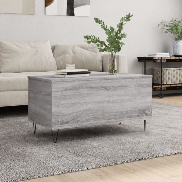 vidaXL Τραπεζάκι Σαλονιού Γκρι Sonoma 90x44,5x45cmΕπεξεργασμένο Ξύλο 1 τεμ.