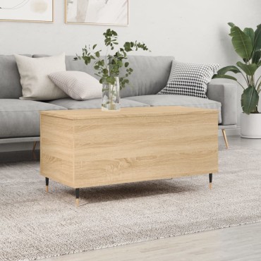 vidaXL Τραπεζάκι Σαλονιού Sonoma Δρυς 90x44,5x45cm Επεξεργασμένο Ξύλο 1 τεμ.