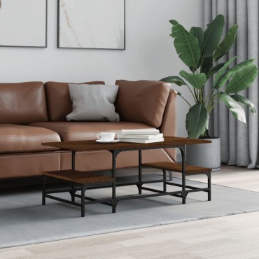 vidaXL Τραπεζάκι Σαλονιού Καφέ Δρυς 100x50,5x40cm Επεξεργασμένο Ξύλο 1 τεμ.