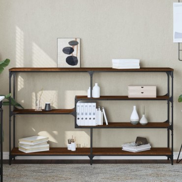vidaXL Τραπέζι Κονσόλα Καφέ Δρυς 160x32x95cm Επεξεργασμένο Ξύλο 1 τεμ.