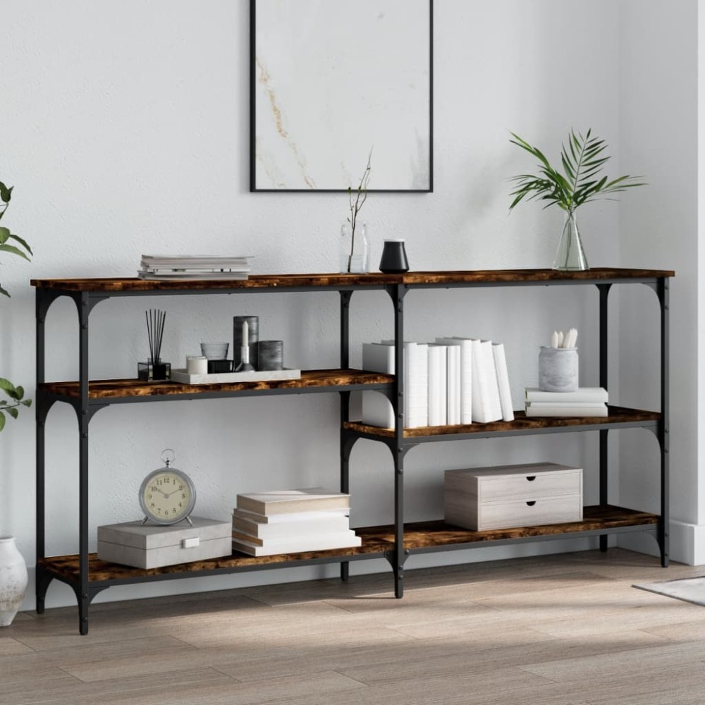 vidaXL Τραπέζι Κονσόλα Καπνιστή Δρυς 160x29x75cm Επεξεργασμένο Ξύλο 1 τεμ.