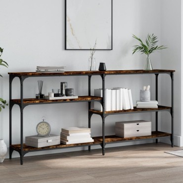 vidaXL Τραπέζι Κονσόλα Καπνιστή Δρυς 160x29x75cm Επεξεργασμένο Ξύλο 1 τεμ.
