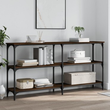 vidaXL Τραπέζι Κονσόλα Καφέ Δρυς 150x29x75cm Επεξεργασμένο Ξύλο 1 τεμ.
