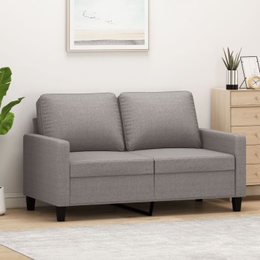 vidaXL Καναπές Διθέσιος Taupe Υφασμάτινος 138x77x80cm 1 τεμ.