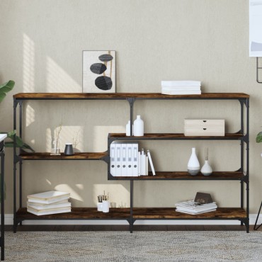 vidaXL Τραπέζι Κονσόλα Καπνιστή Δρυς 160x32x95cm Επεξεργασμένο Ξύλο 1 τεμ.