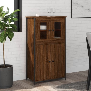 vidaXL Ντουλάπι Καφέ Δρυς 62x32x106,5cm από Επεξεργασμένο Ξύλο 1 τεμ.