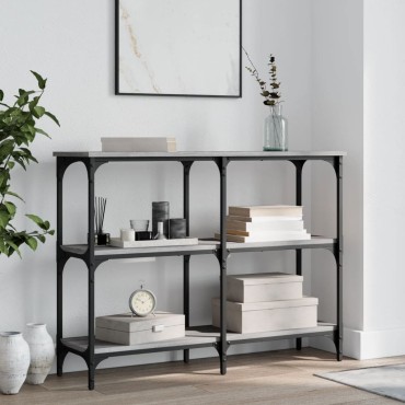 vidaXL Τραπέζι Κονσόλα Γκρι Sonoma 100x29x75cm Επεξεργασμένο Ξύλο 1 τεμ.