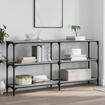 vidaXL Τραπέζι Κονσόλα Γκρι Sonoma 150x29x75cm Επεξεργασμένο Ξύλο 1 τεμ.