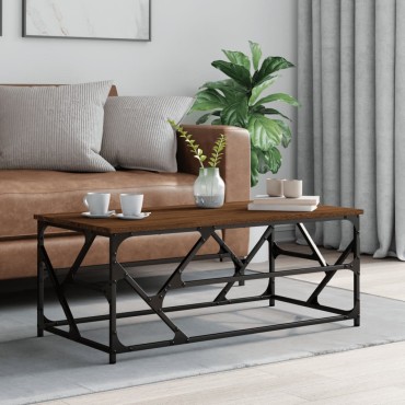 vidaXL Τραπεζάκι Σαλονιού Καφέ Δρυς100x50x40cm Επεξεργασμένο Ξύλο 1 τεμ.