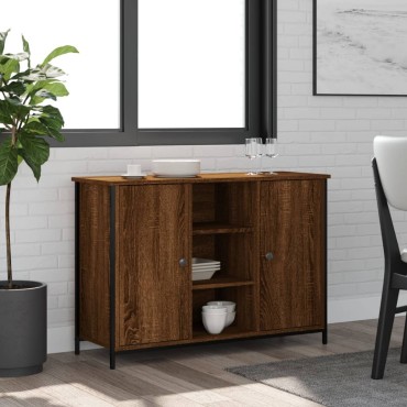 vidaXL Ραφιέρα Καφέ Δρυς 100x35x70cm από Επεξεργασμένο Ξύλο 1 τεμ.