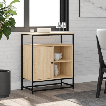 vidaXL Συρταριέρα Sonoma Δρυς 69x35x80cm από Επεξεργασμένο Ξύλο 1 τεμ.