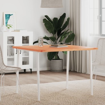 vidaXL Επιφάνεια Τραπεζιού Τετράγωνη 90x90x2,5cm Μασίφ Ξύλο Οξιάς 1 τεμ.