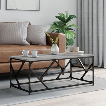 vidaXL Τραπεζάκι Σαλονιού Γκρι Sonoma 100x50x40cm Επεξεργασμένο Ξύλο 1 τεμ.