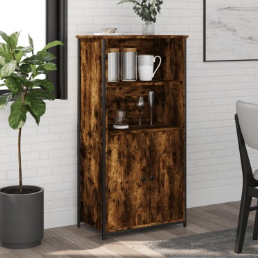 vidaXL Ντουλάπα Καπνιστή Δρυς 62x36x121,5cm από Επεξεργασμένο Ξύλο 1 τεμ.