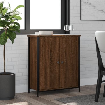 vidaXL Ντουλάπι Καφέ Δρυς 70x30x80cm από Επεξεργ. Ξύλο 1 τεμ.