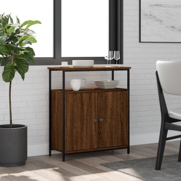 vidaXL Ντουλάπι Καφέ Δρυς 70x30x80cm από Επεξεργ. Ξύλο 1 τεμ.