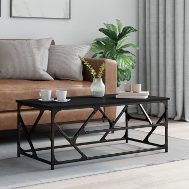 vidaXL Τραπεζάκι Σαλονιού Μαύρο 100x50x40cm Επεξεργασμένο Ξύλο 1 τεμ.