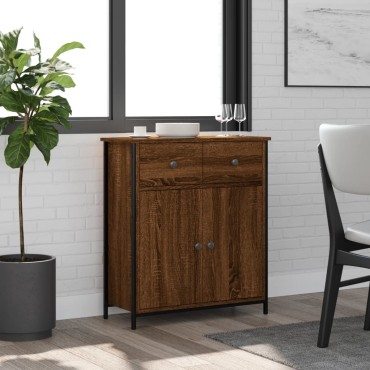 vidaXL Ντουλάπι Καφέ Δρυς 70x30x80cm από Επεξεργ. Ξύλο 1 τεμ.