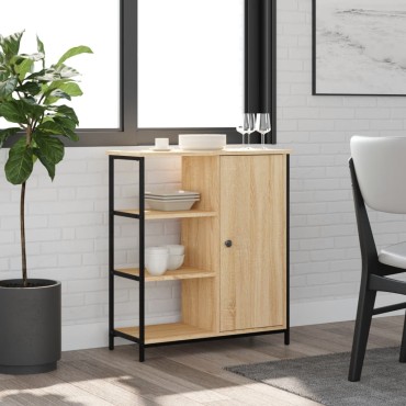 vidaXL Ντουλάπι Sonoma Δρυς 70x30x80cm Επεξεργασμένο Ξύλο 1 τεμ.