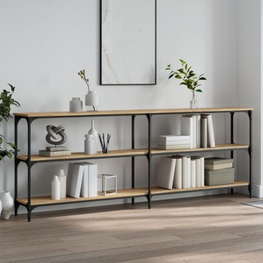 vidaXL Τραπέζι Κονσόλα Sonoma Δρυς 200x29x75cm Επεξεργασμένο Ξύλο 1 τεμ.