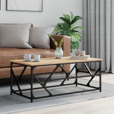 vidaXL Τραπεζάκι Σαλονιού Sonoma Δρυς 100x50x40cm Επεξεργασμένο Ξύλο 1 τεμ.