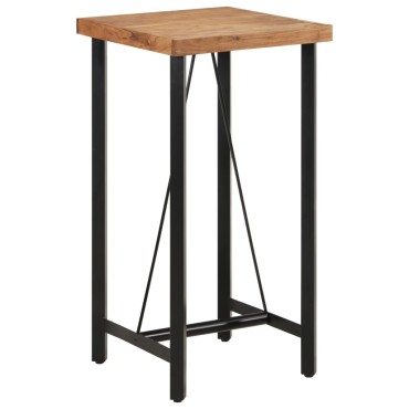vidaXL Τραπέζι Μπαρ 55x55x107cm από Μασίφ Ξύλο Ακακίας & Σίδηρο 1 τεμ.