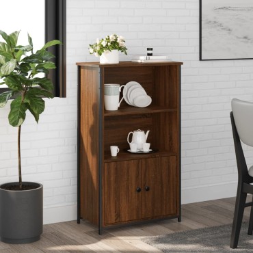 vidaXL Ντουλάπι Καφέ Δρυς 62x32x103,5cm από Επεξεργασμένο Ξύλο 1 τεμ.