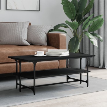 vidaXL Τραπεζάκι Σαλονιού Μαύρο 100x50x40cm Επεξεργασμένο Ξύλο 1 τεμ.