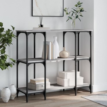 vidaXL Τραπέζι Κονσόλα Γκρι Sonoma 102x35x90cm Επεξεργασμένο Ξύλο 1 τεμ.