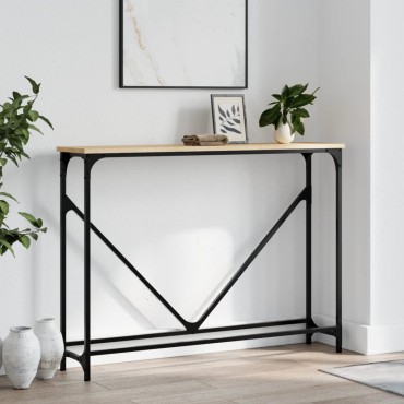 vidaXL Τραπέζι Κονσόλα Sonoma Δρυς 102x22,5x75cm Επεξεργασμένο Ξύλο 1 τεμ.