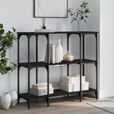 vidaXL Τραπέζι Κονσόλα Μαύρο 102x35x90cm από Επεξεργασμένο Ξύλο 1 τεμ.