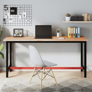 vidaXL Επιφάνεια Γραφείου 180x55x2,5cm από Μασίφ Ξύλο Οξιάς
