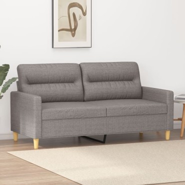 vidaXL Καναπές Διθέσιος Taupe Υφασμάτινος 158x77x80cm 1 τεμ.