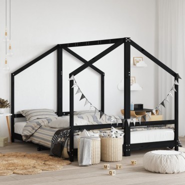 vidaXL Πλαίσιο Παιδικού Κρεβατιού 2x(80x200)cm Μασίφ Ξύλο Πεύκου 1 τεμ. - Μονό