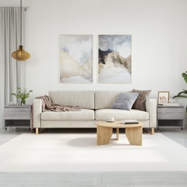 vidaXL Τραπεζάκια Σαλονιού 2 τεμ. Γκρι Sonoma 50x46x50cm Επεξ. Ξύλο