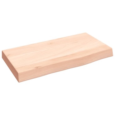 vidaXL Ράφι Τοίχου 40x20x4cm από Ακατέργαστο Μασίφ Ξύλο Δρυός 1 τεμ.