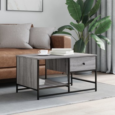 vidaXL Τραπεζάκι Σαλονιού Γκρι Sonoma 85,5x51x45cm Επεξεργασμένο Ξύλο 1 τεμ.